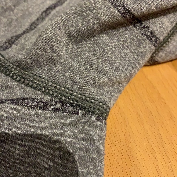 🌟HP Lululemon Men’s Sweat Session Grey Striped 1/2 zip sweater pullover -size M - Picture 12 of 17
